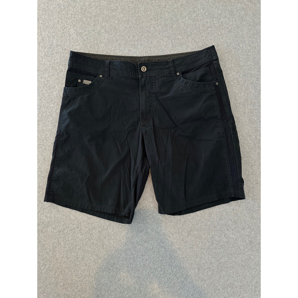 Kuhl Rydr Mens Black Outdoor Hiking Utility‎ Cargo Shorts Size 40 Stretch Tech
